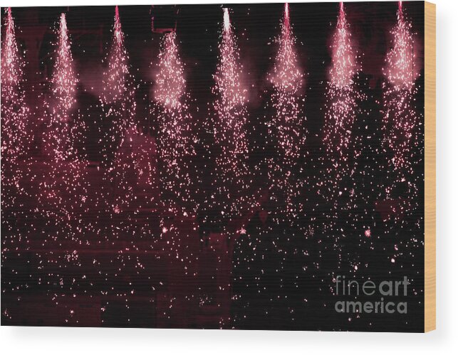 Lights Wood Print featuring the photograph Sparkling theatre lights by Patricia Hofmeester