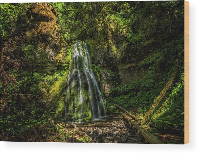 Spirit Falls Wood Print featuring the photograph Spirit Falls by Belinda Greb