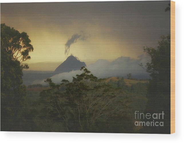 Maleny Wood Print featuring the photograph Spirit of the Mountain by Cassandra Buckley