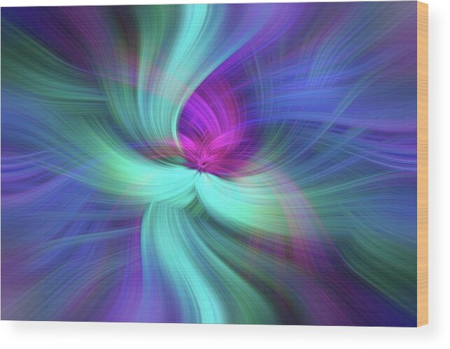 Jenny Rainbow Fine Art Photography Wood Print featuring the photograph Spiritual Freedom. Mystery of Colors by Jenny Rainbow