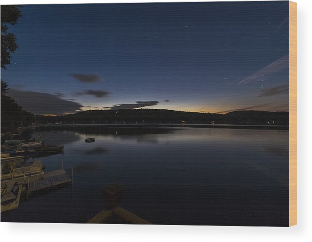 Spofford Lake New Hampshire Wood Print featuring the photograph Spofford Lake Dawn by Tom Singleton