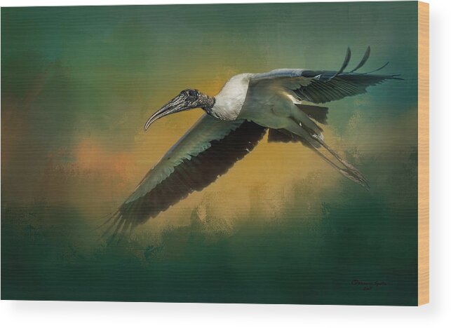 Wildlife Wood Print featuring the photograph Spring Flight by Marvin Spates