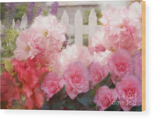 Spring Flowers Wood Print featuring the photograph Spring Garden by JBK Photo Art