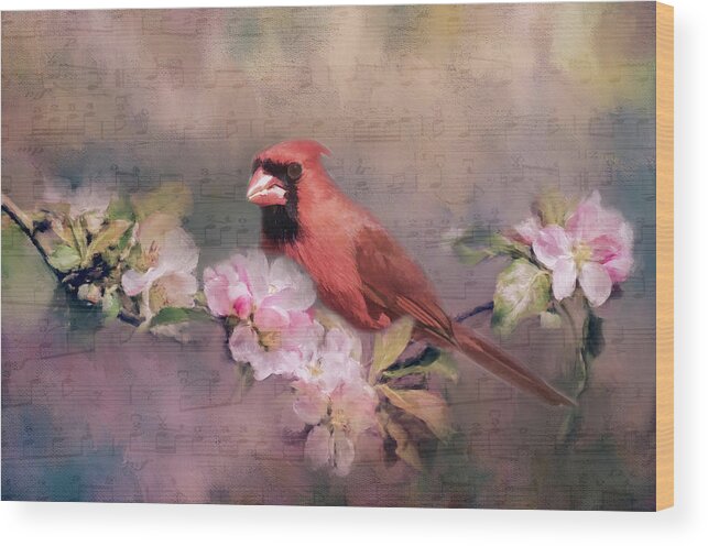 Flower Wood Print featuring the photograph Spring Song by Cathy Kovarik