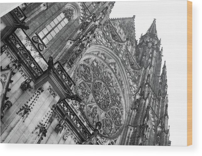 Europe Wood Print featuring the photograph St. Vitus Cathedral 1 by Matthew Wolf