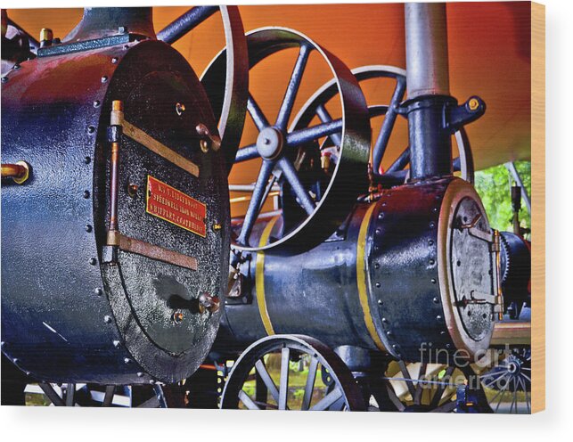 Sao Paulo Wood Print featuring the photograph Steam Engines - Locomobiles by Carlos Alkmin