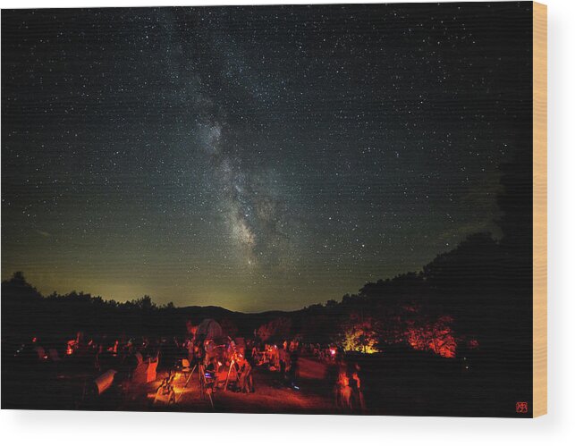 Stellafane Wood Print featuring the photograph Stellafane Evening by John Meader