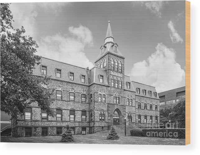 Debaun Auditorium Wood Print featuring the photograph Stevens Institute of Technology Stevens Hall by University Icons