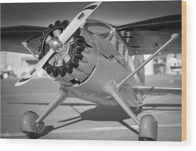 2017-02-22 Wood Print featuring the photograph Stinson Reliant SR-10 RC Model by Phil And Karen Rispin