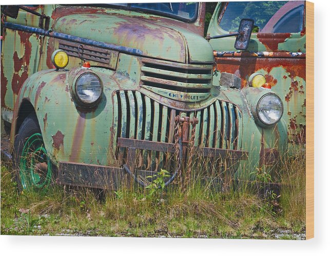 Truck Wood Print featuring the photograph Stopped for Good by Dan McGeorge