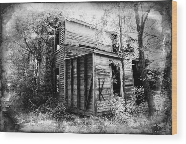 Abandoned Wood Print featuring the photograph Stories by Jessica Brawley
