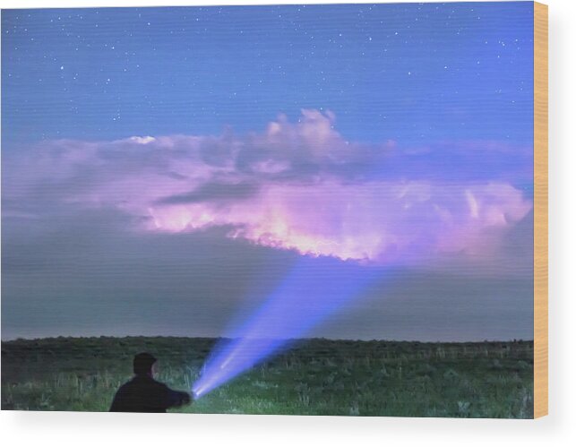 Lightning Wood Print featuring the photograph Storm Catcher by James BO Insogna