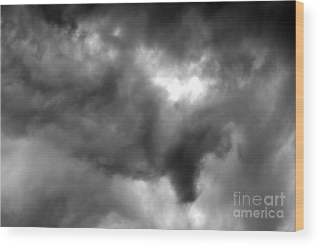 Cloudscape Wood Print featuring the photograph Storm Clouds 2 by Balanced Art