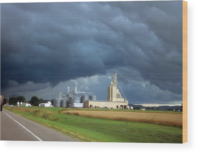 Strom Clouds Wood Print featuring the photograph Storm clouds by David Campione