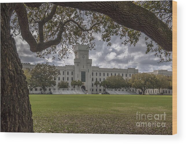 Citadel Wood Print featuring the photograph Stormy Skies over the Citadel by Dale Powell
