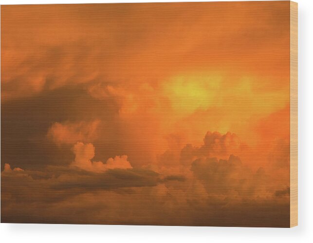 El Paso Wood Print featuring the photograph Stormy Sunset by SR Green