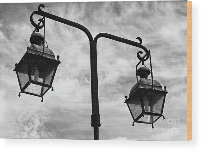 Michelle Meenawong Wood Print featuring the photograph Street Lights by Michelle Meenawong