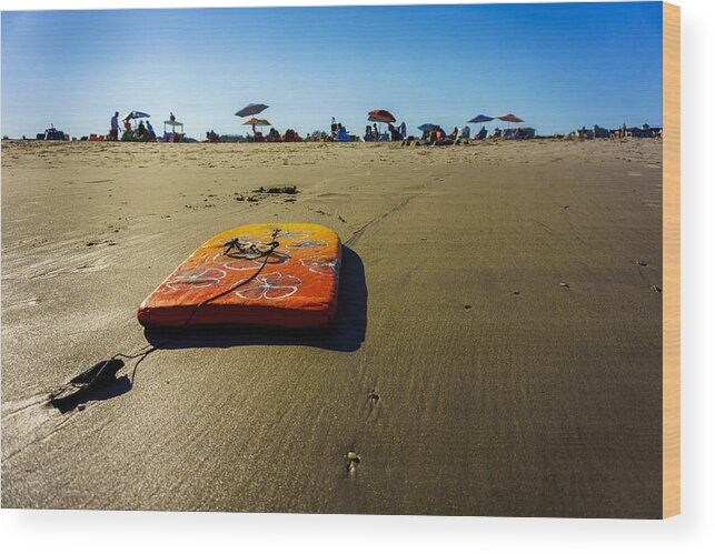 Ocean City Wood Print featuring the photograph Summer Fun in Ocean City by Mark Rogers