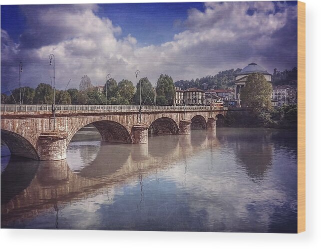 Turin Photos Wood Print featuring the photograph Summer in Turin by Carol Japp