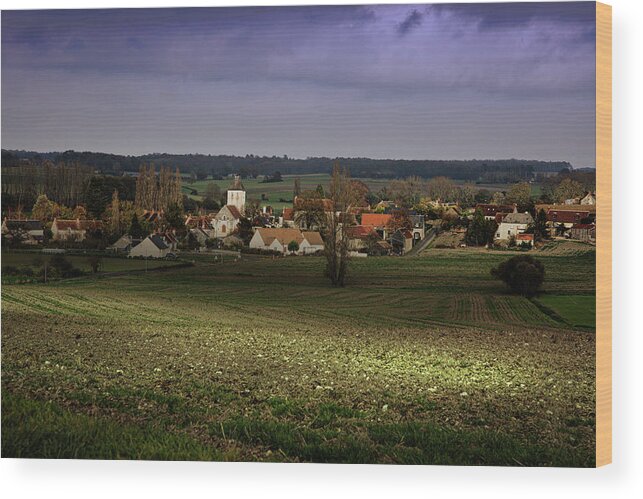 Loire Wood Print featuring the photograph Sunlight Over the Loire Valley by Hugh Smith