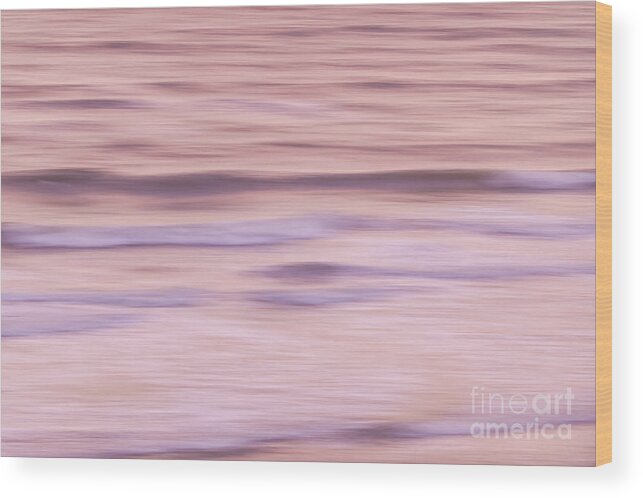Ocean Wood Print featuring the photograph Sunrise waves 2 by Elena Elisseeva