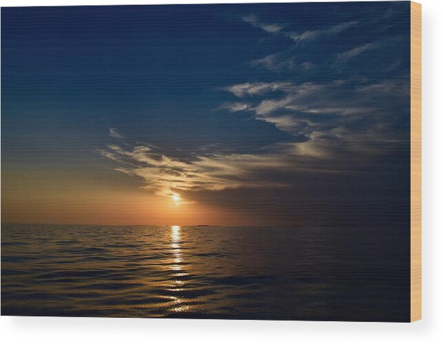 Sunset Wood Print featuring the photograph Sunset 1 by Shabnam Nassir