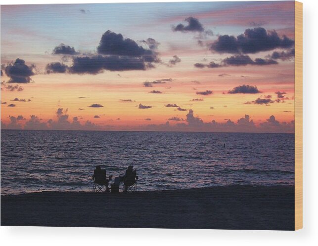 Photo For Sale Wood Print featuring the photograph Sunset Built for Two by Robert Wilder Jr