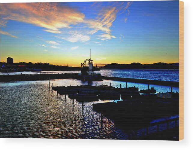 Glenn Mccarthy Wood Print featuring the photograph Sunset From Pier 39 - San Fransisco by Glenn McCarthy Art and Photography