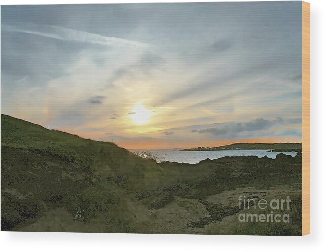 Elie Ness Wood Print featuring the photograph Sunset is close. by Elena Perelman