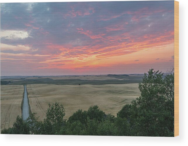 Photosbymch Wood Print featuring the photograph Sunset over Teton Valley by M C Hood