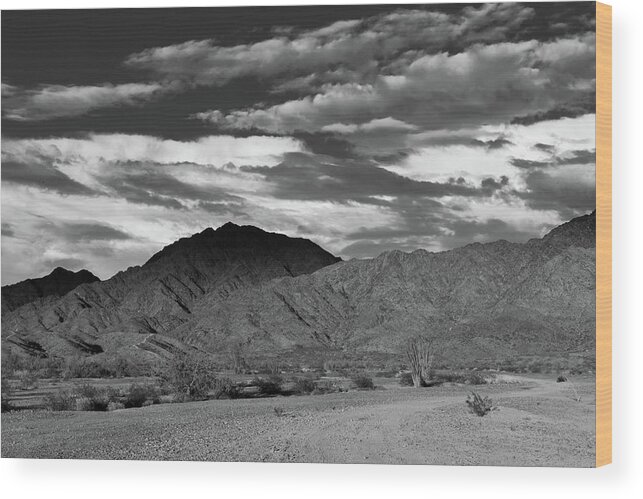 Yuma Wood Print featuring the photograph Sunset Over Yuma Mountain by TM Schultze