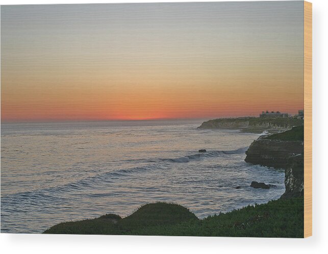 Sunsets Wood Print featuring the photograph Sunset Santa Cruz by Liz Santie