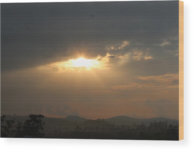 Valparai Wood Print featuring the photograph Sunset, Valparai by Jennifer Mazzucco