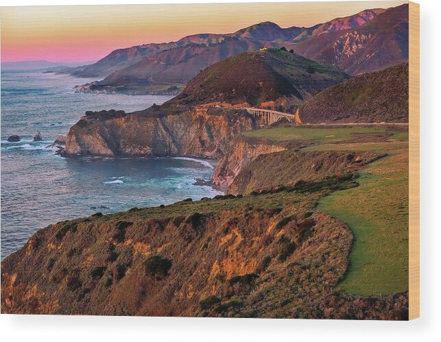 Af Zoom 24-70mm F/2.8g Wood Print featuring the photograph Sunset View from Hurricane Point by John Hight