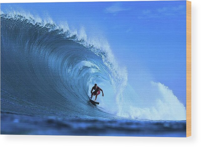 Surf Wood Print featuring the photograph Surfer Boy by Movie Poster Prints