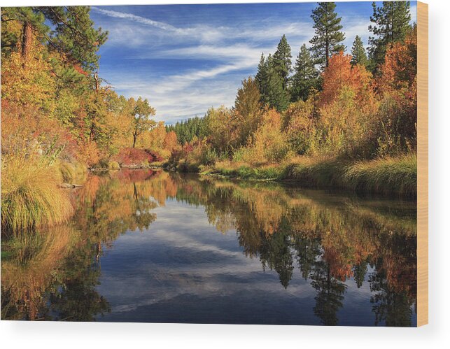 Autumn Wood Print featuring the photograph Susan River 10-28-12 by James Eddy