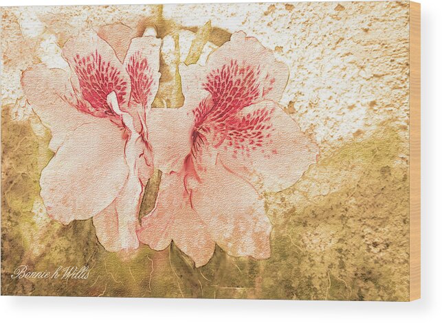 Floral Wood Print featuring the photograph Sutle Harmony by Bonnie Willis
