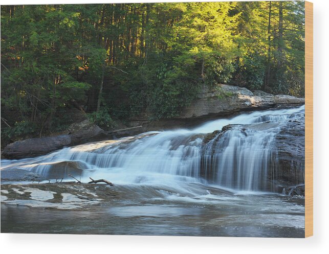 Swallow Falls State Park Wood Print featuring the photograph Swallow Fall by Dung Ma