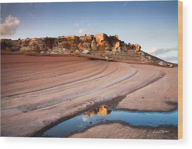 Moab Wood Print featuring the photograph Sweeping Sandstone by Dan Norris