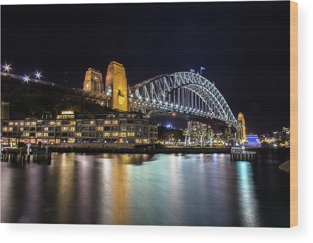 Australia Wood Print featuring the photograph Sydney Harbor Bridge by Kenny Thomas