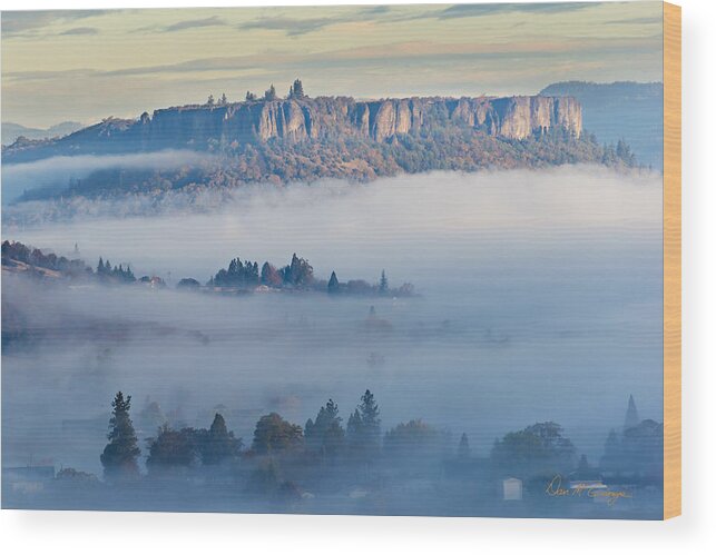 Oregon Wood Print featuring the photograph Table Rock Morning by Dan McGeorge