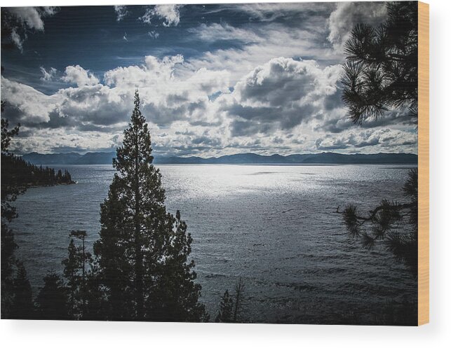 Lake Tahoe Wood Print featuring the photograph Tahoe Blue by Steph Gabler