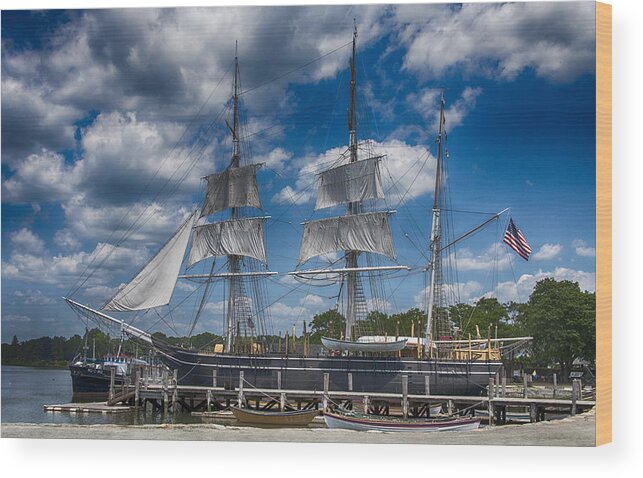 Tall Ship Wood Print featuring the photograph Tall Ship by Roni Chastain