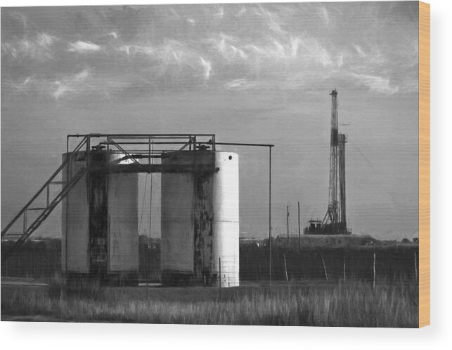 Industry Wood Print featuring the photograph Tank Battery by Jonas Wingfield