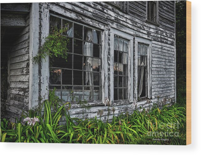 Weathered Wood Print featuring the photograph Tattered Color Signed by Randy Rogers