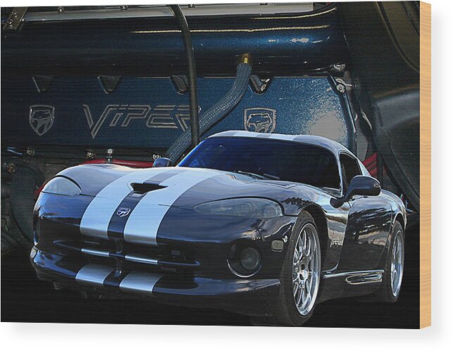 Viper Wood Print featuring the photograph Ted 950 HP Viper by Jim Hatch
