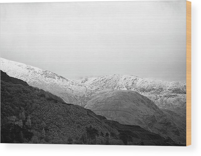 Terain Wood Print featuring the photograph Terrain of Ridges by Christopher Maxum