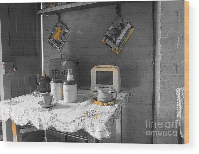 The Art Of Welfare. Recent Additions. Wood Print featuring the photograph The Art of Welfare. Recent time. by Elena Perelman