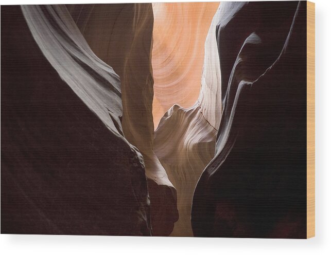 antelope Canyon Wood Print featuring the photograph the Artist by Mike Irwin
