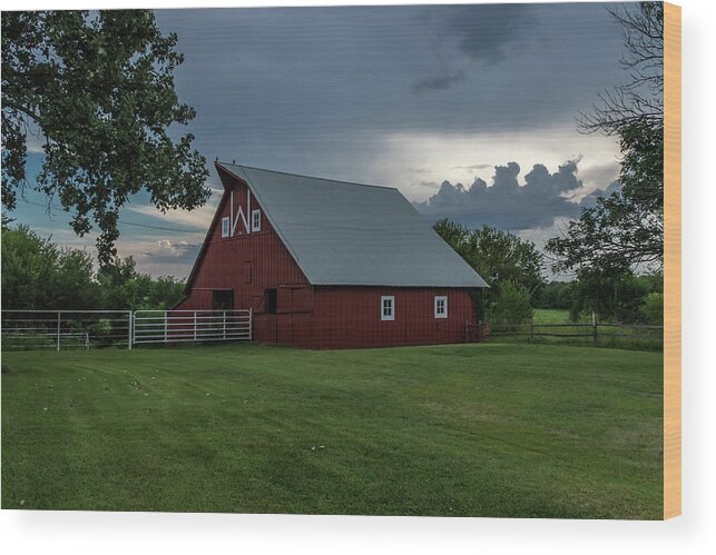 Jay Stockhaus Wood Print featuring the photograph The Barn by Jay Stockhaus